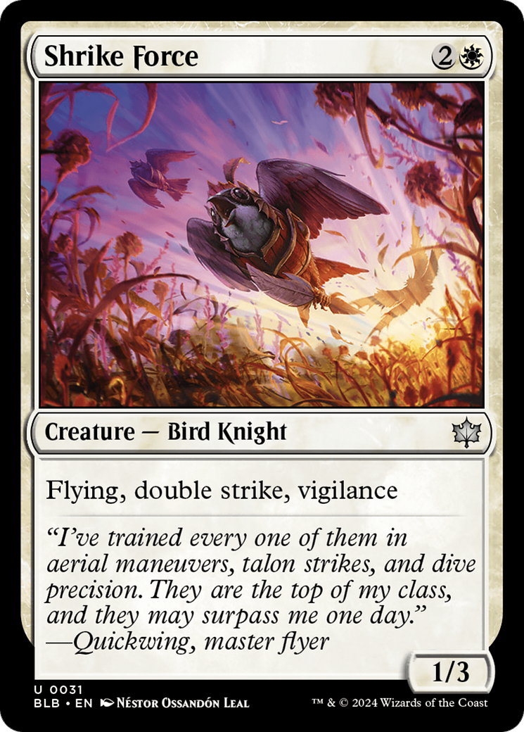 Shrike Force (BLB-031) - Bloomburrow Foil [Uncommon]