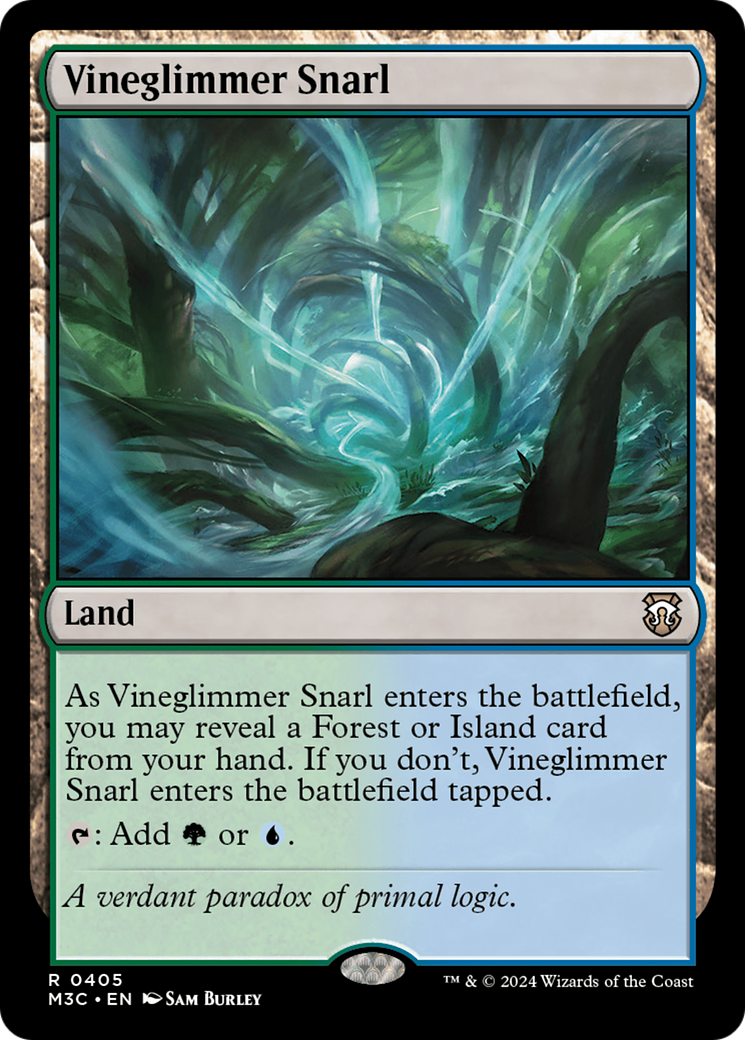 Vineglimmer Snarl (M3C-405) - Modern Horizons 3 Commander Foil [Rare]