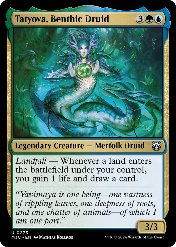 Tatyova, Benthic Druid (M3C-273) - Modern Horizons 3 Commander Foil [Uncommon]