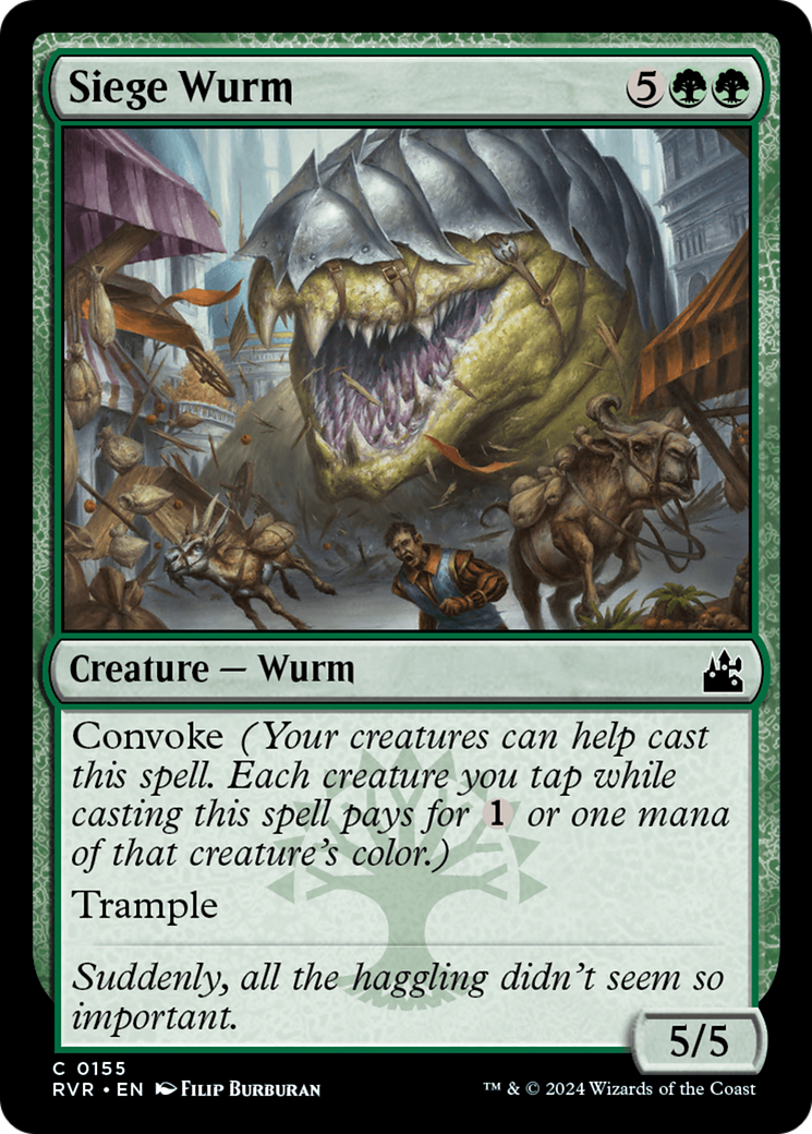 Siege Wurm (RVR-155) - Ravnica Remastered [Common]