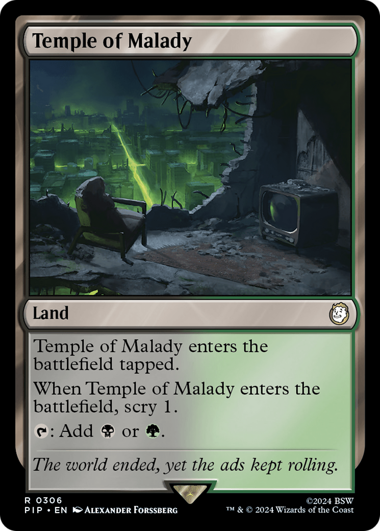 Temple of Malady (PIP-306) - Fallout [Rare]