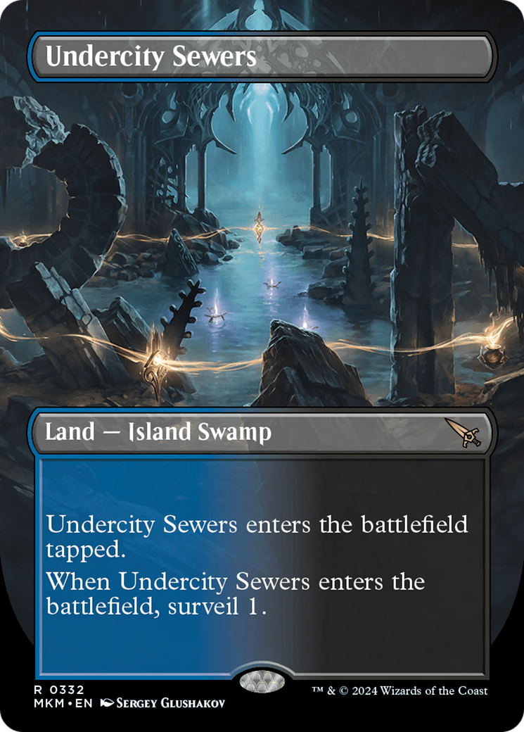 Undercity Sewers (MKM-332) - Murders at Karlov Manor (Borderless) Foil [Rare]