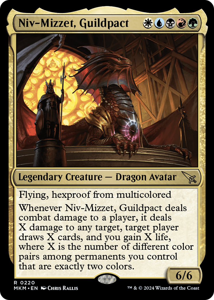 Niv-Mizzet, Guildpact (MKM-220) - Murders at Karlov Manor [Rare]