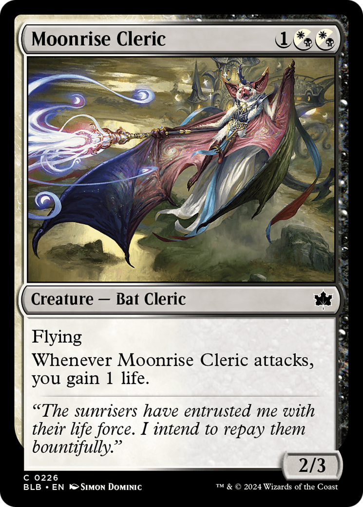 Moonrise Cleric (BLB-226) - Bloomburrow Foil [Common]