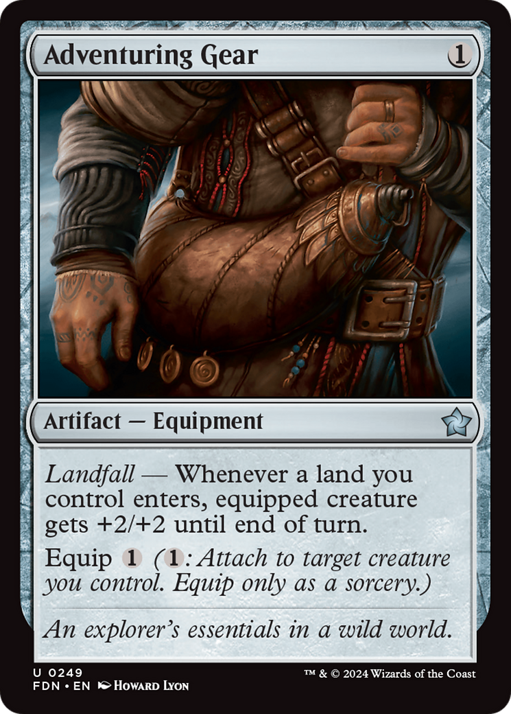 Adventuring Gear (FDN-249) - Foundations Foil [Uncommon]