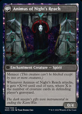 The Long Reach of Night // Animus of Night's Reach (NEO-109) - Kamigawa: Neon Dynasty: (fandfc) [Uncommon]