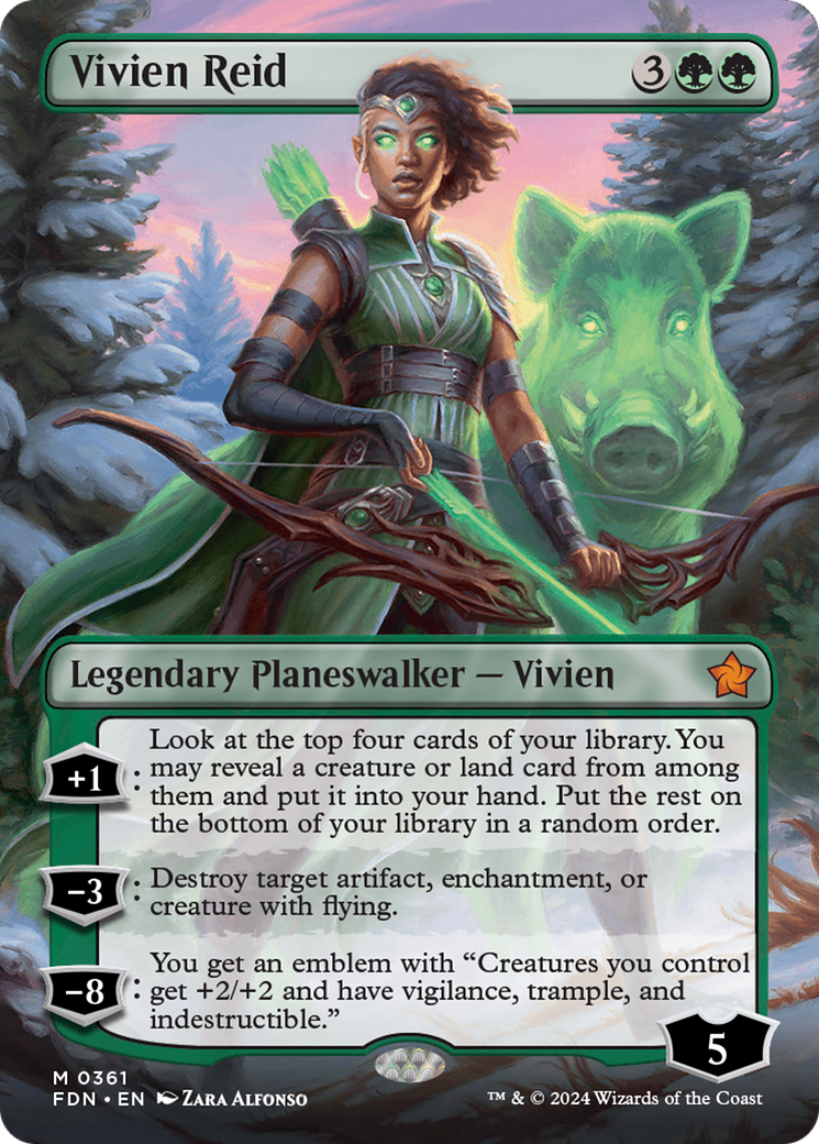 Vivien Reid (FDN-361) - Foundations (Borderless) Foil [Mythic]