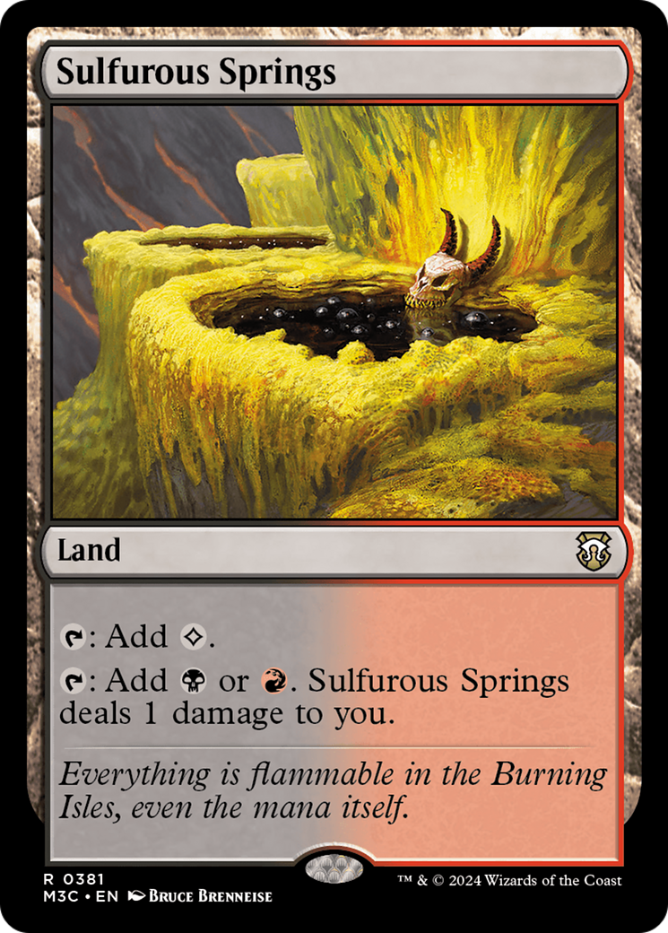 Sulfurous Springs (M3C-381) - Modern Horizons 3 Commander [Rare]