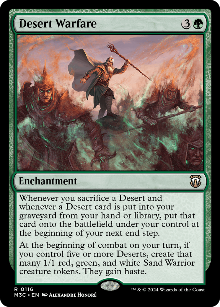 Desert Warfare (M3C-116) - Modern Horizons 3 Commander [Rare]