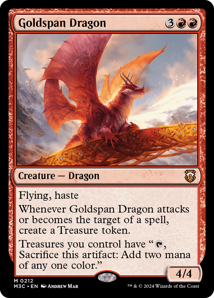 Goldspan Dragon (M3C-212) - Modern Horizons 3 Commander [Mythic]