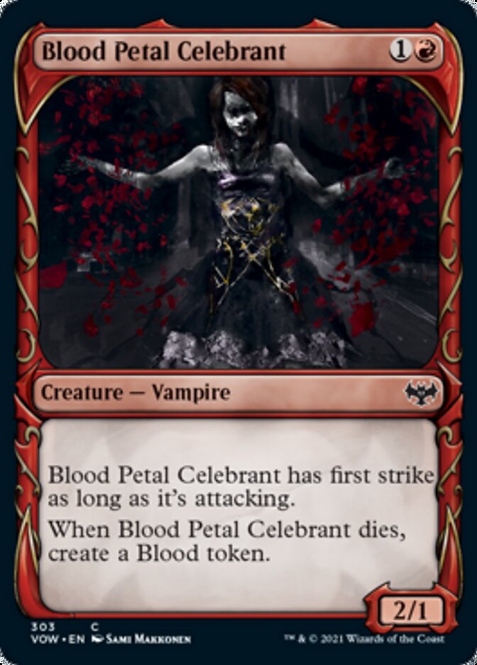 Blood Petal Celebrant (VOW-303) - Innistrad: Crimson Vow: (Showcase) [Common]