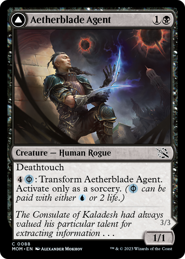 Aetherblade Agent // Gitaxian Mindstinger (MOM-088) - March of the Machine [Common]