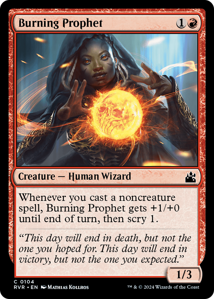 Burning Prophet (RVR-104) - Ravnica Remastered [Common]