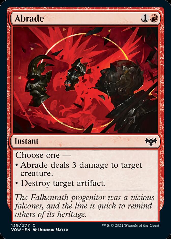 Abrade (VOW-139) - Innistrad: Crimson Vow [Common]