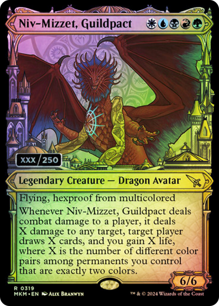 Niv-Mizzet, Guildpact (MKM-319Z) - Murders at Karlov Manor Foil [Rare]