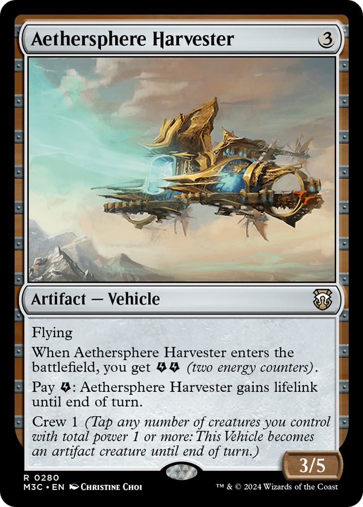 Aethersphere Harvester (M3C-280) - Modern Horizons 3 Commander Foil [Rare]