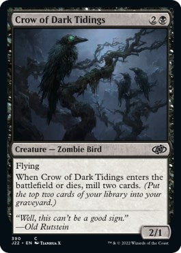 Crow of Dark Tidings (J22-390) - Jumpstart 2022 [Common]