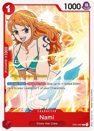 Nami (ST01-007) - Super Pre-Release Starter Deck 1: Straw Hat Crew  [Common]