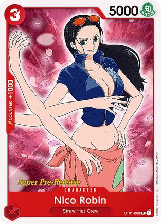 Nico Robin (ST01-008) - Super Pre-Release Starter Deck 1: Straw Hat Crew  [Common]