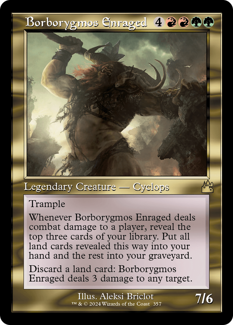 Borborygmos Enraged (RVR-357) - Ravnica Remastered [Rare]