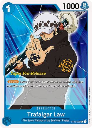 Trafalgar Law (ST03-008) - Super Pre-Release Starter Deck 3: The Seven Warlords of the Sea  [Common]