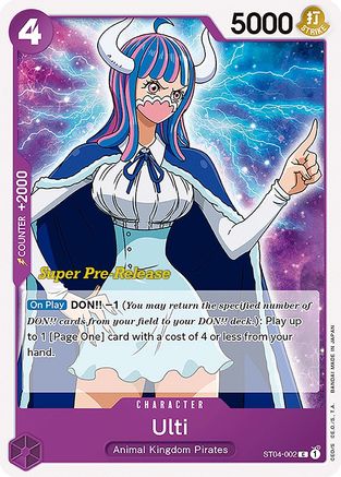 Ulti (ST04-002) - Super Pre-Release Starter Deck 4: Animal Kingdom Pirates  [Common]