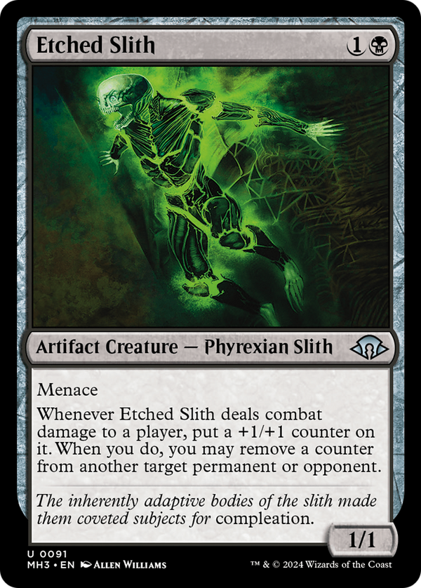 "Etched Slith" (MH3-091) - Modern Horizons 3 [Uncommon]