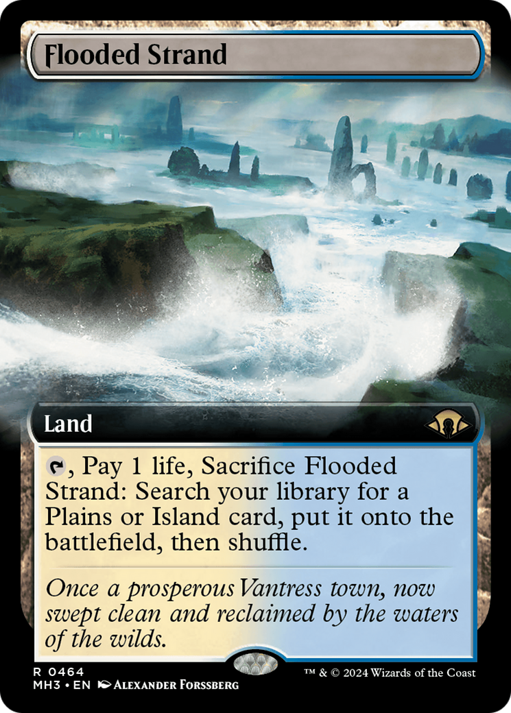 Flooded Strand (MH3-464) - Modern Horizons 3: (Extended Art) [Rare]