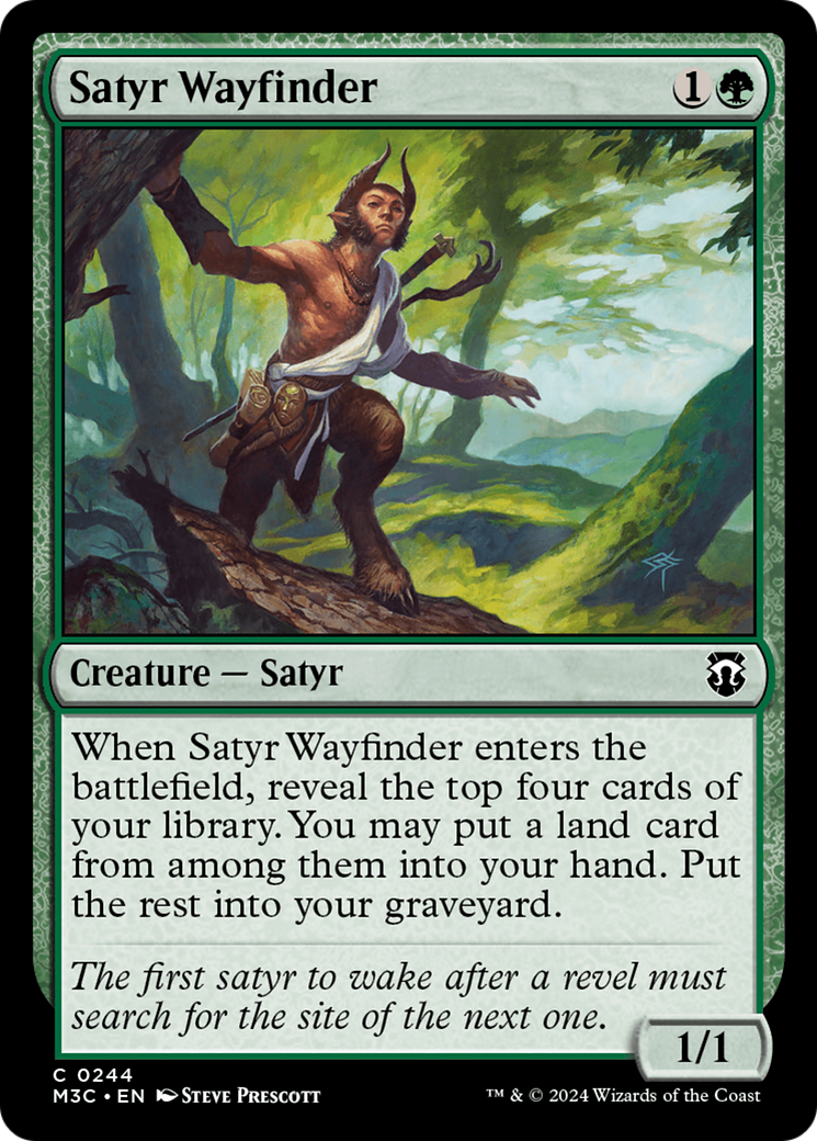 Satyr Wayfinder (M3C-244) - Modern Horizons 3 Commander Foil [Common]