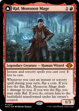 Ral, Monsoon Mage // Ral, Leyline Prodigy (MH3-247) - Modern Horizons 3 Foil [Mythic]