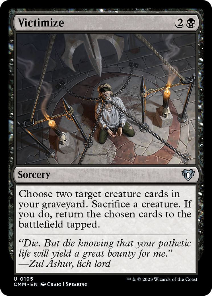 Victimize (CMM-195) - Commander Masters [Uncommon]