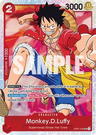 Monkey.D.Luffy (024) (OP01-024) - Romance Dawn Foil [Super Rare]