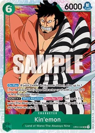 Kin'emon (OP01-040) - Romance Dawn Foil [Super Rare]