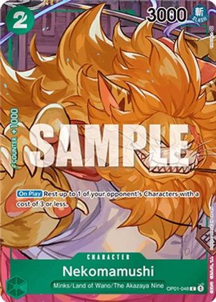 Nekomamushi (Box Topper) (OP01-048) - Romance Dawn Foil [Common]