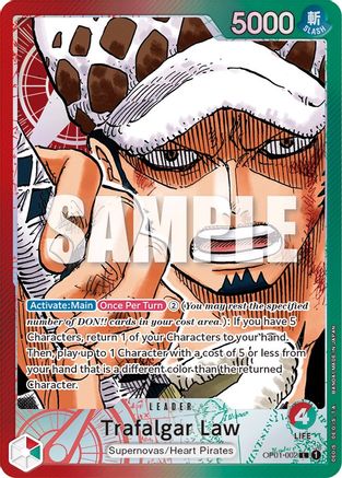 Trafalgar Law (002) (Parallel) (OP01-002) - Romance Dawn Foil [Leader]