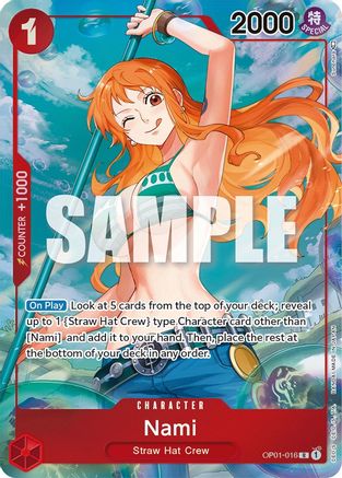 Nami (Parallel) (OP01-016) - Romance Dawn Foil [Rare]