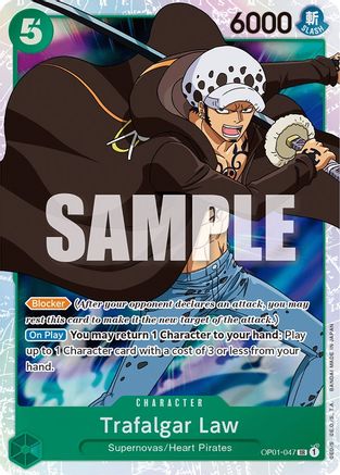 Trafalgar Law (047) (OP01-047) - Romance Dawn Foil [Super Rare]