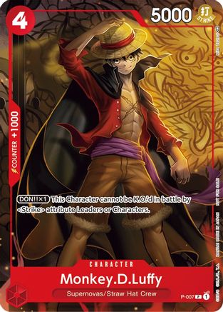 Monkey.D.Luffy - P-007 (Tournament Pack Vol. 1) (P-007) - One Piece Promotion Cards  [Promo]