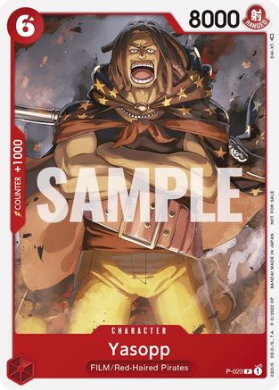 Yasopp (One Piece Film Red) (P-023) - One Piece Promotion Cards  [Promo]