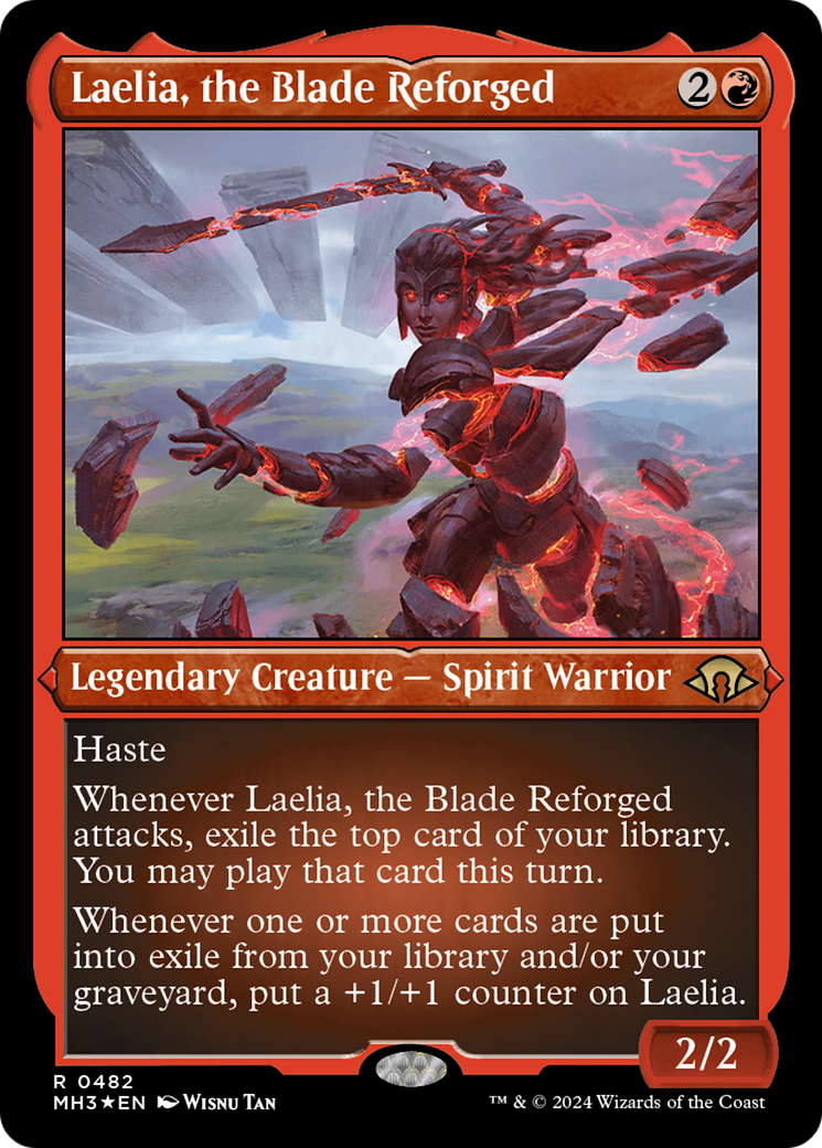 Laelia, the Blade Reforged (MH3-482) - Modern Horizons 3 Etched Foil [Rare]