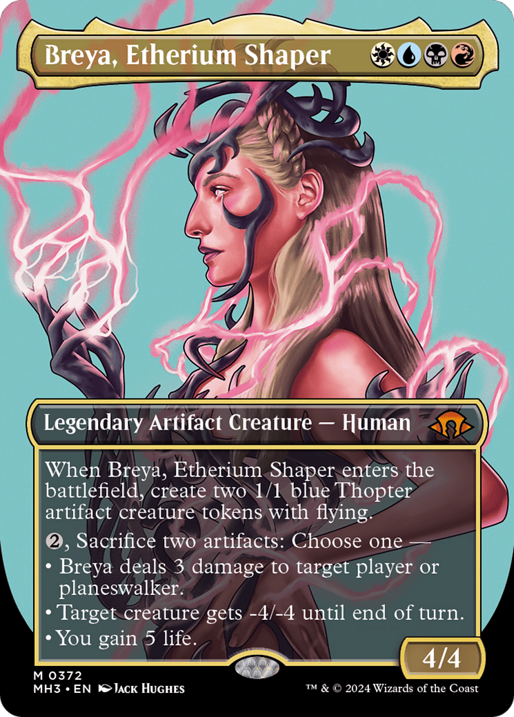 Breya, Etherium Shaper (MH3-372) - Modern Horizons 3 (Borderless) Foil [Mythic]