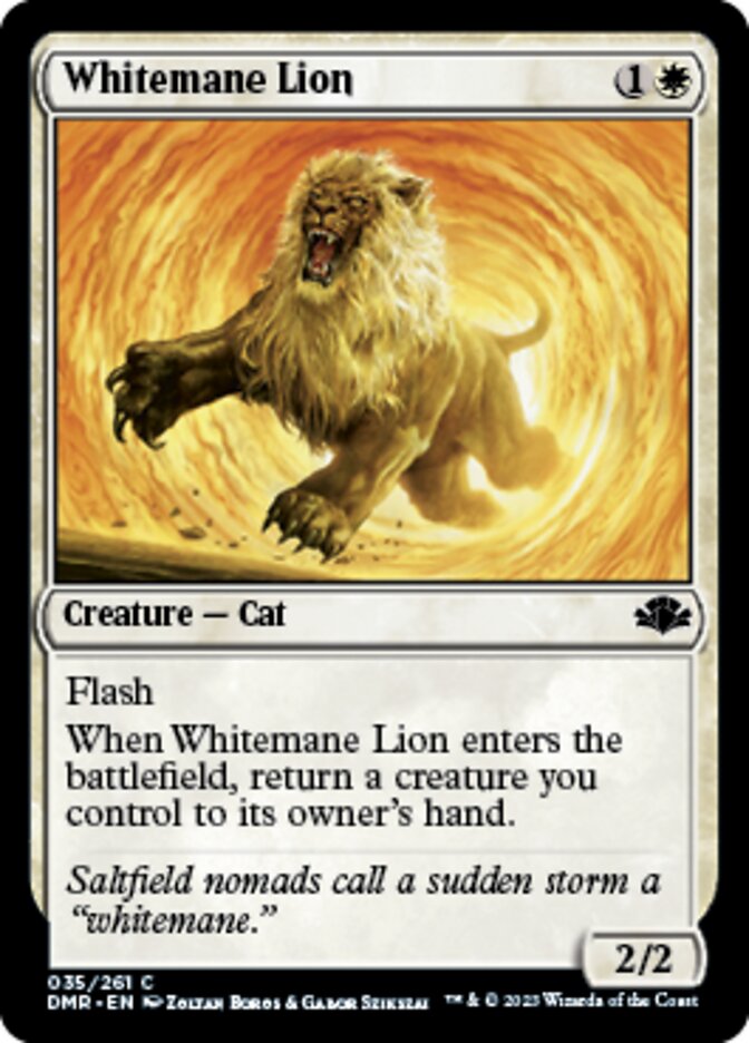 Whitemane Lion (DMR-035) - Dominaria Remastered [Common]