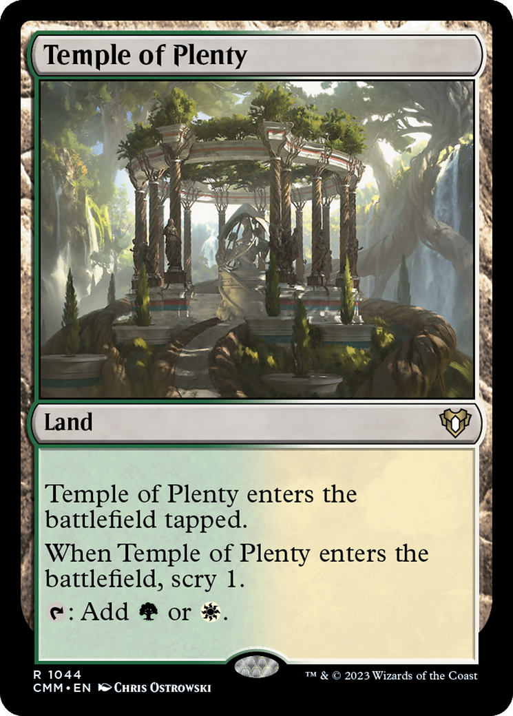 Temple of Plenty (CMM-1044) - Commander Masters [Rare]