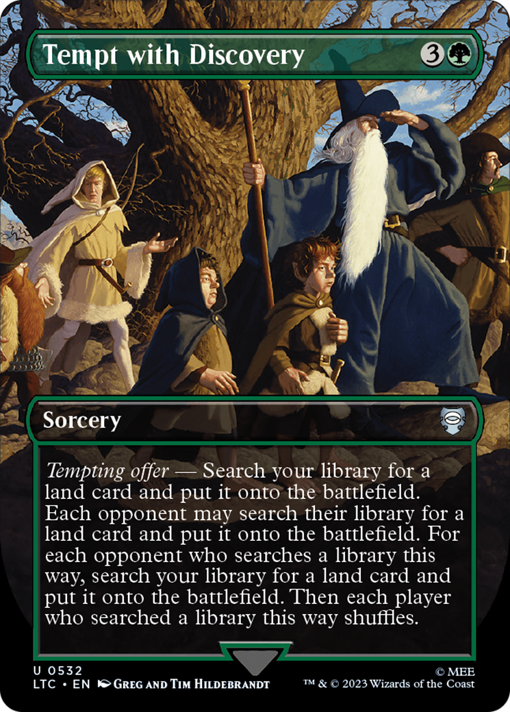 Tempt with Discovery (LTC-532) - Tales of Middle-earth Commander (Borderless) [Uncommon]