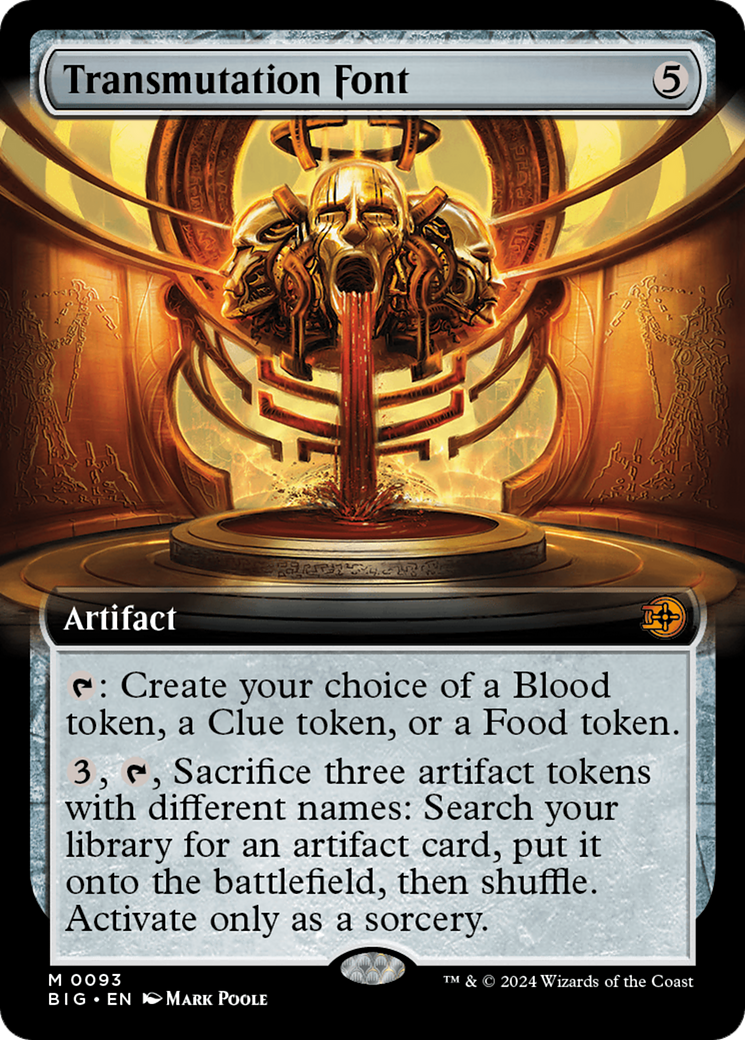 Transmutation Font (BIG-093) - The Big Score: (Extended Art) Foil [Mythic]