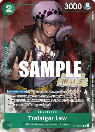 Trafalgar Law (Online Regional 2023) [Finalist] (OP02-035) - One Piece Promotion Cards Foil [Promo]