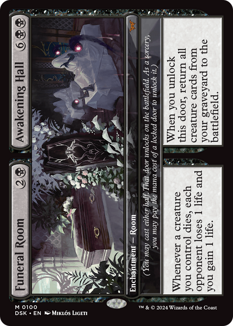 Funeral Room // Awakening Hall (DSK-100) - Duskmourn: House of Horror Foil [Mythic]