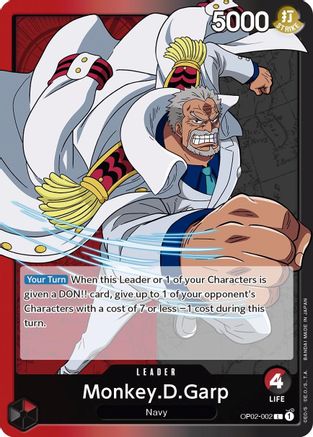 Monkey.D.Garp (002) (OP02-002) - Paramount War  [Leader]