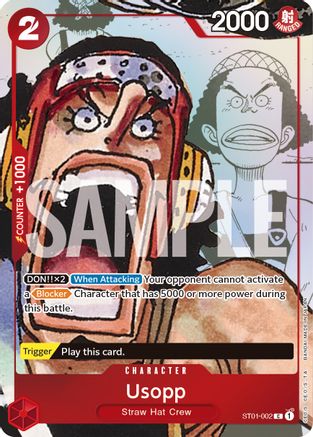 Usopp - ST01-002 (Alternate Art) (ST01-002) - One Piece Promotion Cards Foil [Promo]