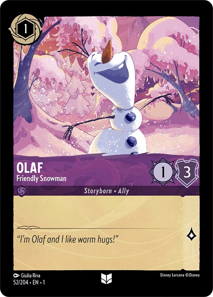 Olaf - Friendly Snowman (52/204) - The First Chapter  [Uncommon]